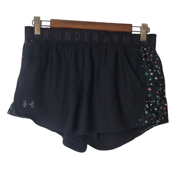 Under Armour Running Workout‎ Shorts Black Women's Size Medium - Picture 1 of 8